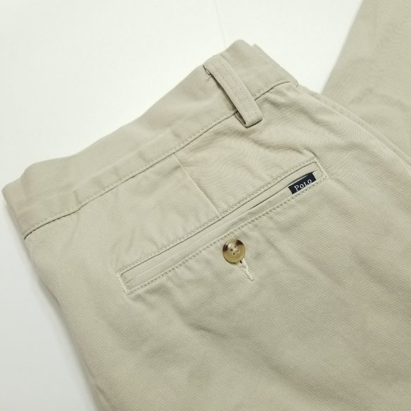 Polo Ralph Lauren Beige Chino Pants - Flat Front - - Picture 2 of 9